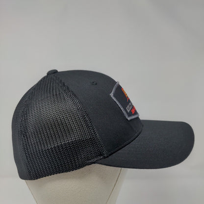 Kelly Construction 208-339-0875 Fitted Trucker Hat Black S/M Mesh Port Authority