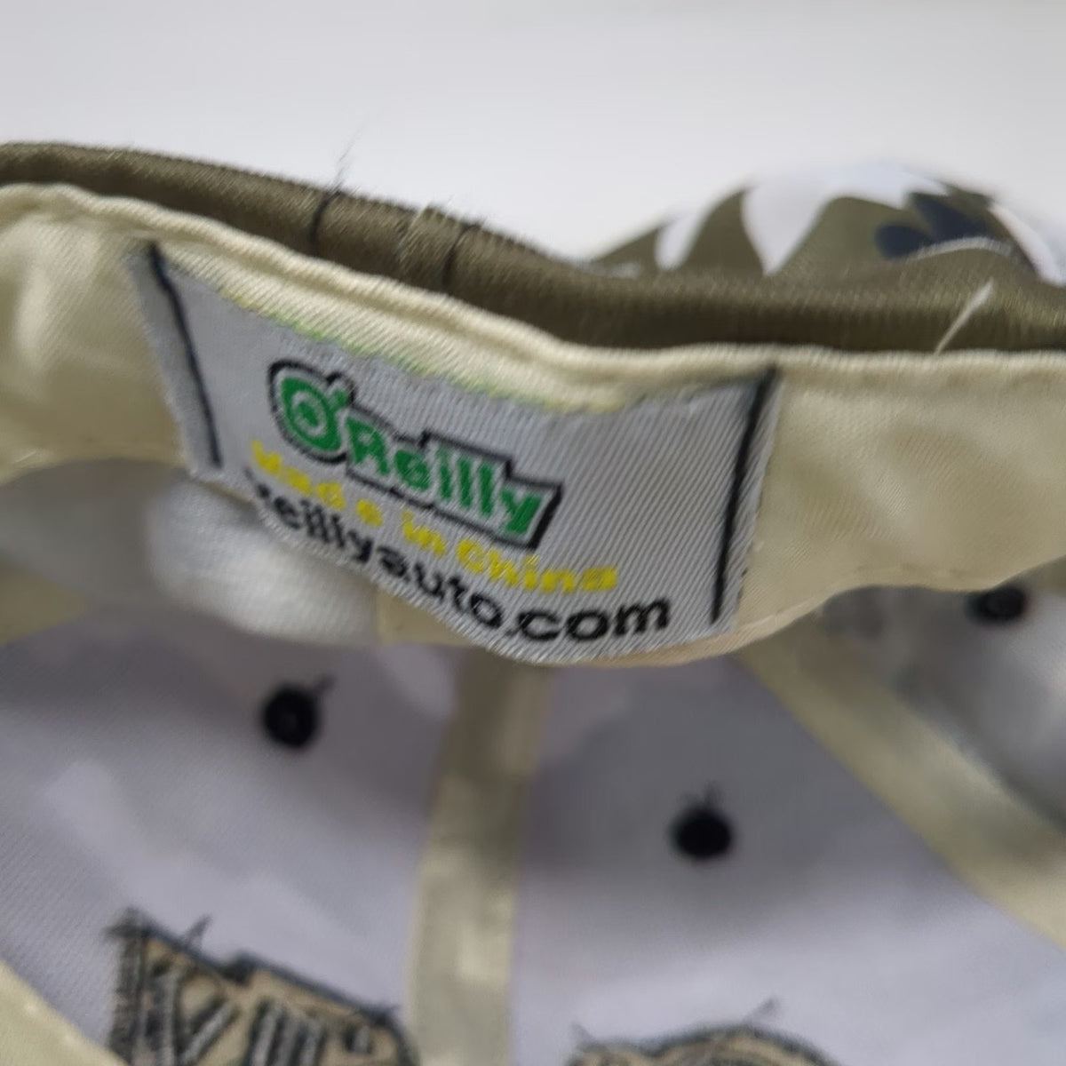 O'Reilly Auto Parts Baseball Cap Green One Size Camo Strapback Shamrock Hat