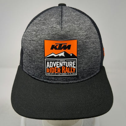 New Era Trucker Hat Gray One Size KTM Adventure Rider Rally Mesh Snapback