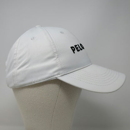 Peloton Baseball Cap White One Size Adjustable Slideback Logo Polyester Hat