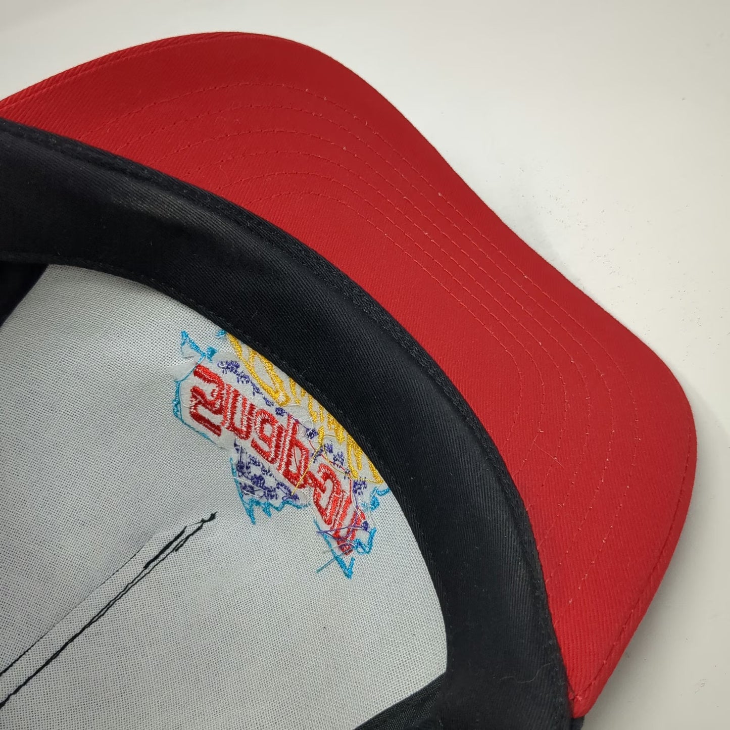 Snap-on Snapback Hat Black Red One Size Racing Tools Embroidered Licensed Logo