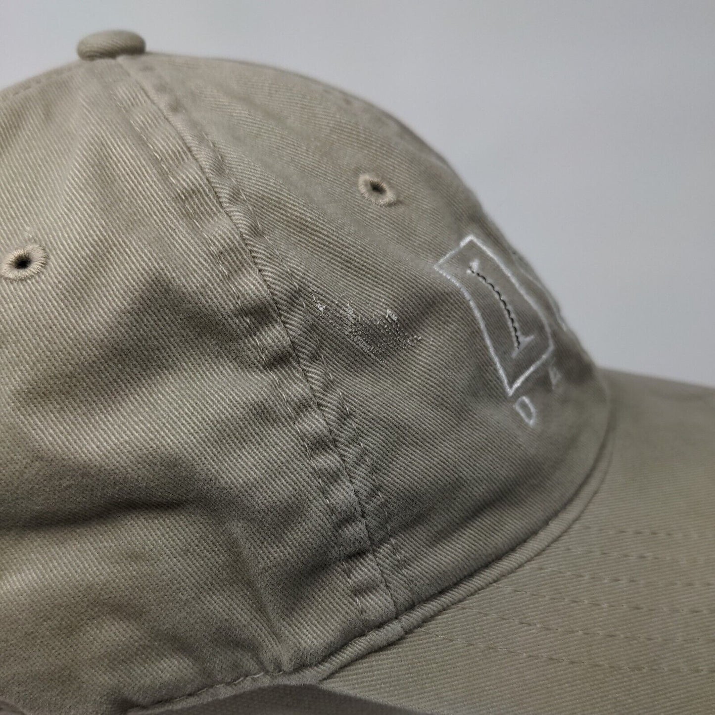 Ivy Design Strapback Hat Tan One Size Embroidered 6 Panel Dri-Duck