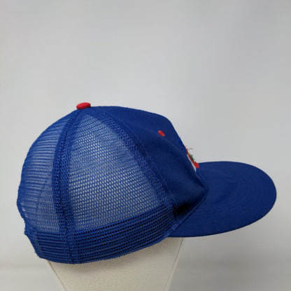 Flag of Colorado Snapback Mesh Back Trucker Hat Blue One Size Embroidered