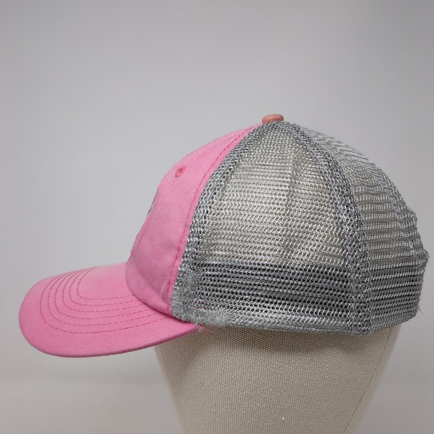 US Air Force Snapback Trucker Hat Pink One Size Mesh Back Embroidered