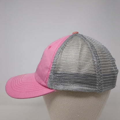 US Air Force Snapback Trucker Hat Pink One Size Mesh Back Embroidered