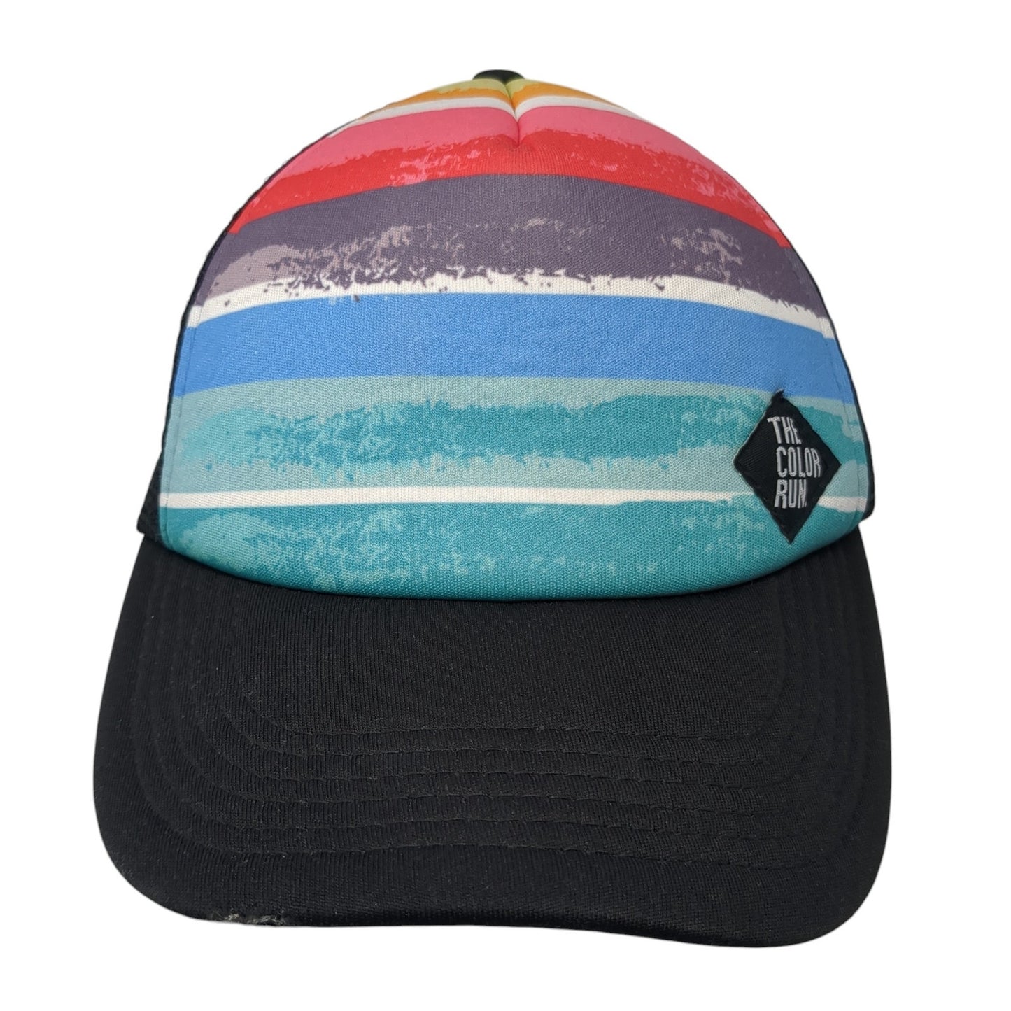 The Color Run Snapback Mesh Back Trucker Hat Multi One Size Striped