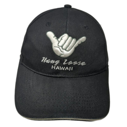 Surfware Hawaiian Classics Baseball Cap Black OSFM Hang Loose Hawaii Shaka Hat