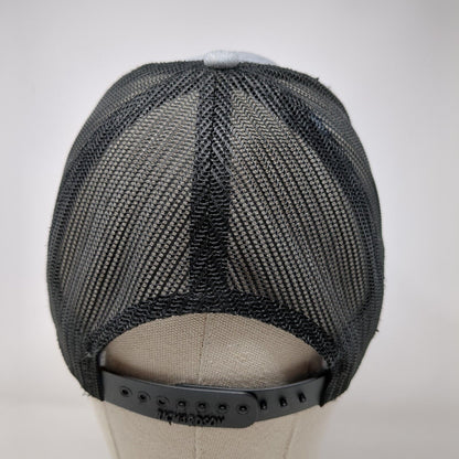Mountain Snapback Trucker Hat Gray One Size Adjustable Mesh Back Richardson