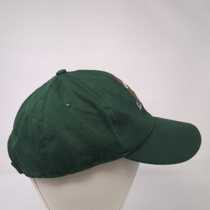 Lew Harris Safaris Strapback Baseball Cap Green One Size Adjustable Embroidered