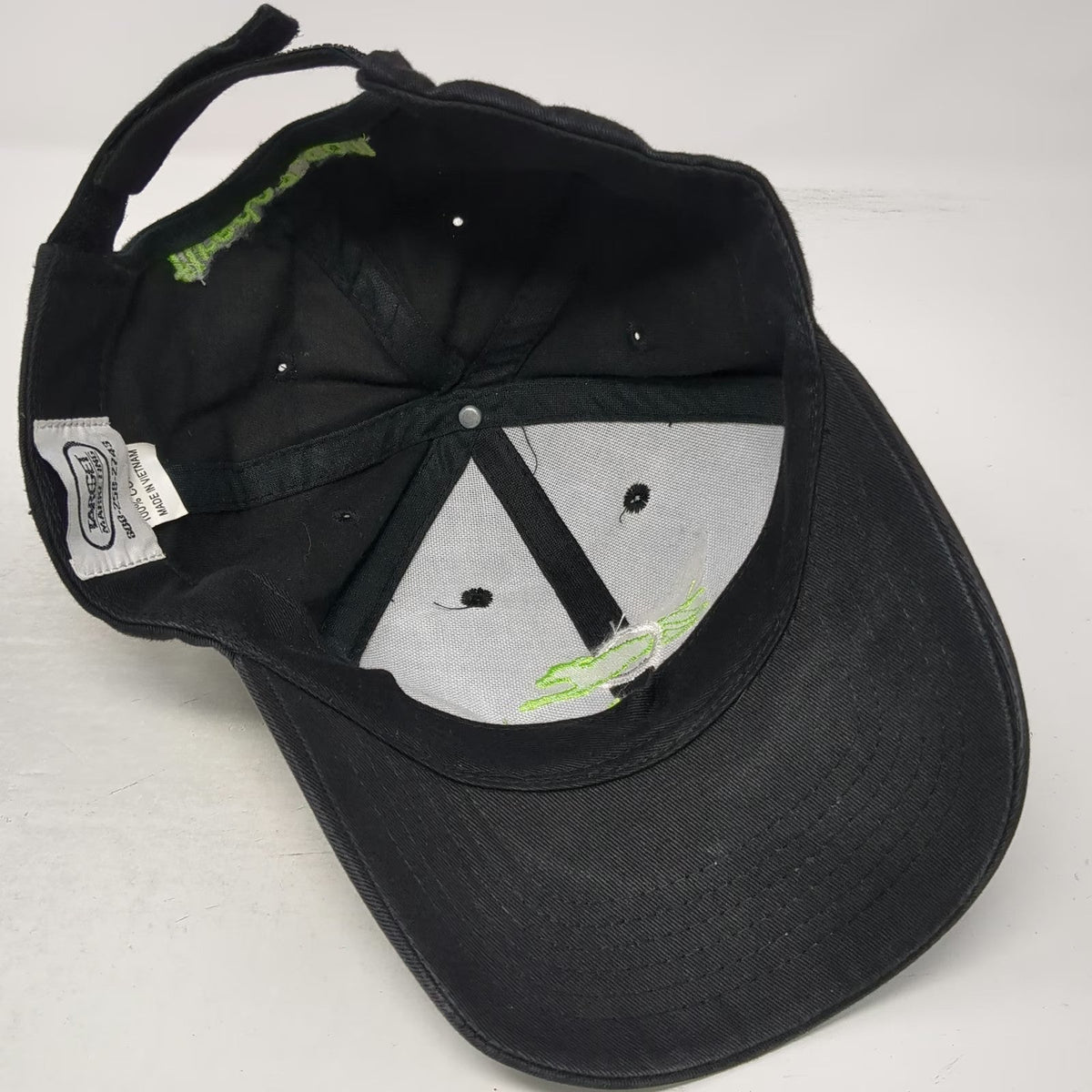 Target Marketing Firedog Logo Black Baseball Cap One Size Strapback Cotton Hat