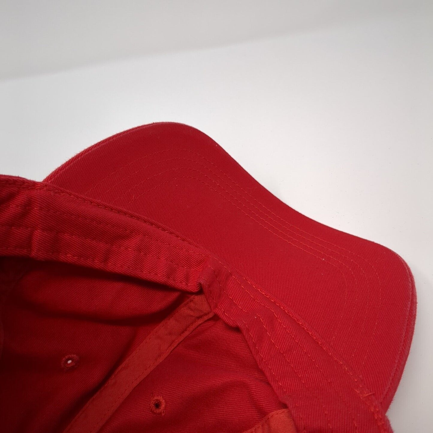 Lunada Bay Slideback Hat Red One Size Adjustable Vented Holes 6 Panel Blank