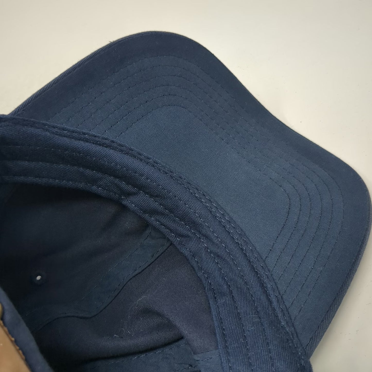 Goodfellow & Co Blue Baseball Cap One Size Leather Strapback Blank Cotton Hat