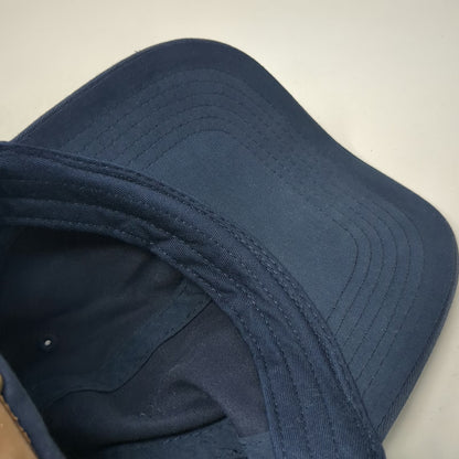Goodfellow & Co Blue Baseball Cap One Size Leather Strapback Blank Cotton Hat