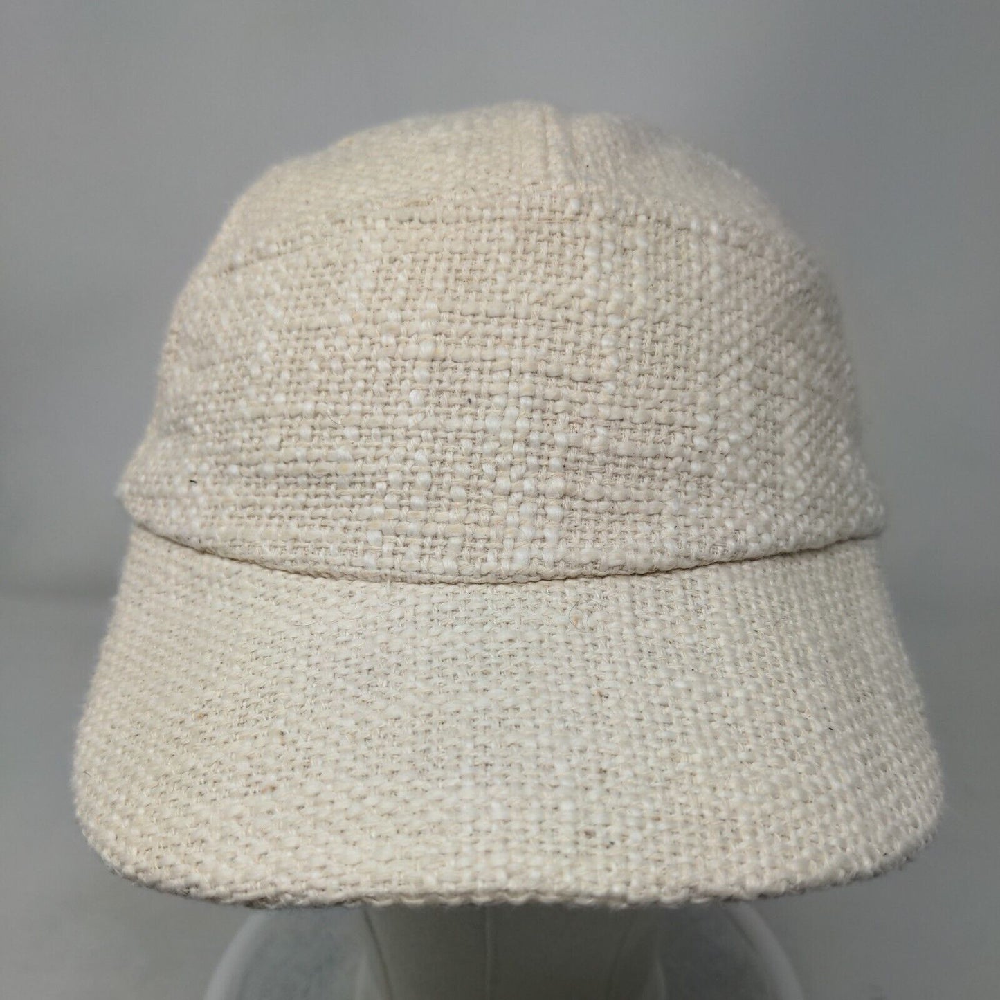 Amuse Society Tweed Stretch Strapback Hat Tan OSFM Solid 6 Panel