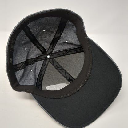 Flexfit Delta Fitted Hat Gray L/XL Lightweight Embroidered 6 Panel Polyester