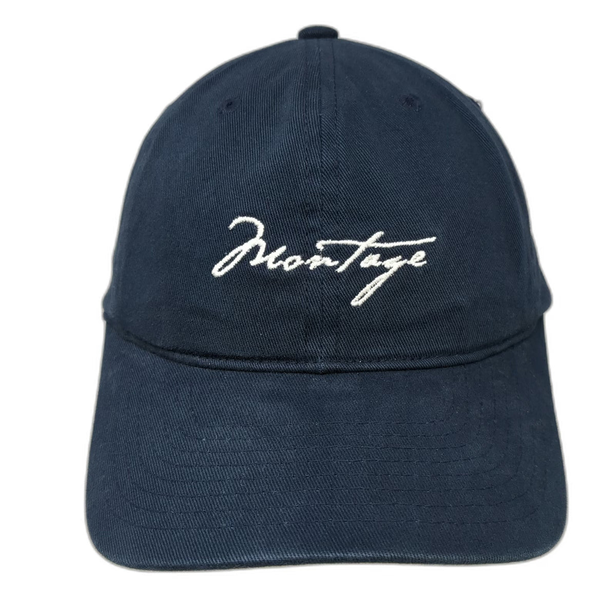 Montage Baseball Cap Blue One Size Laguna Beach Cotton Embroidery Script Hat