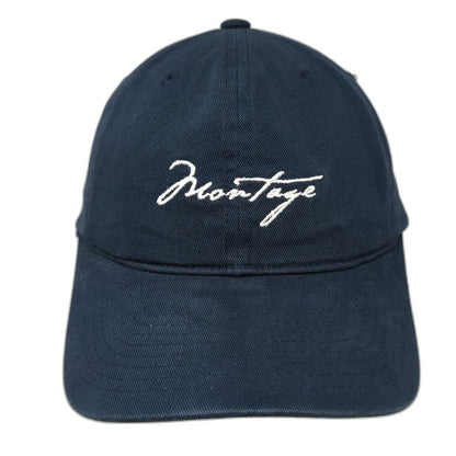 Montage Baseball Cap Blue One Size Laguna Beach Cotton Embroidery Script Hat