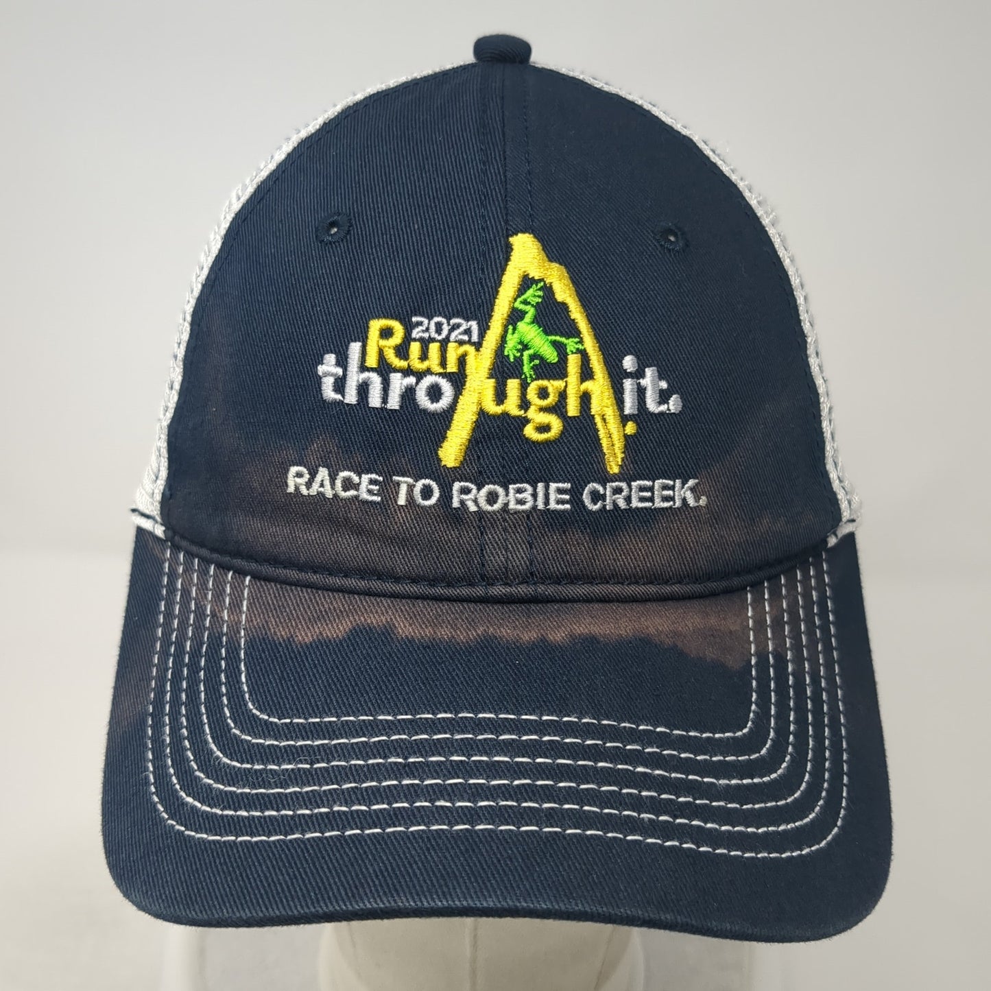 Race To Robie Creek Run Through It 2021 Trucker Hat Blue One Size District