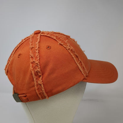 Royal Baseball Cap Orange One Size Distressed Seams Wildwood New Jersey Hat