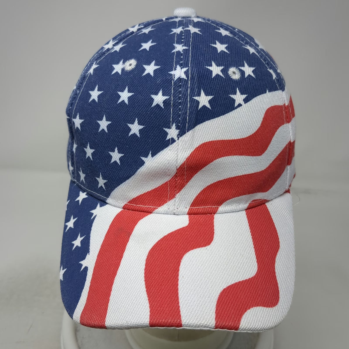 R Headwear American Flag Baseball Cap Blue White Red One Size Strapback Hat