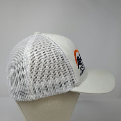 Yupoong Atlantic Home Loans Baseball Cap White Blue Orange One Size Mesh Hat