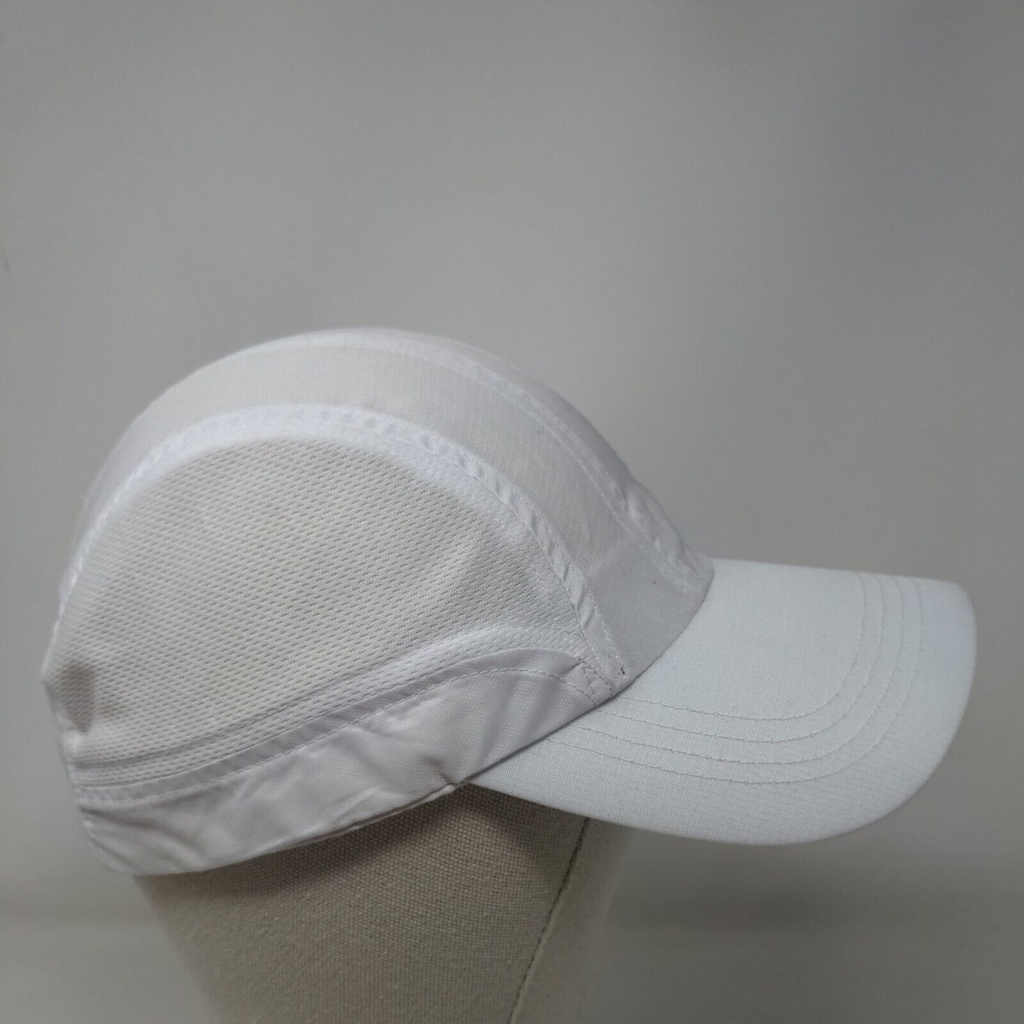 RBX Slideback Running Hat White One Size Adjustable Breathable Lightweight