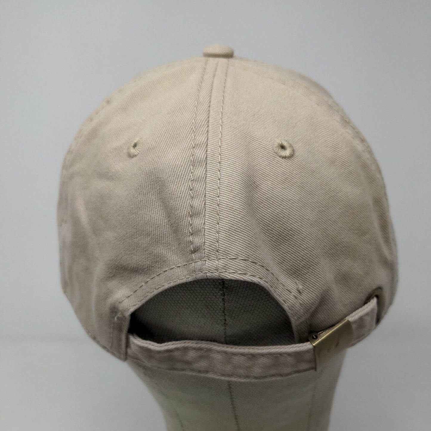 Jacbonson's Slideback Hat Tan Adjustable WWII National Museum Logo Embroidered