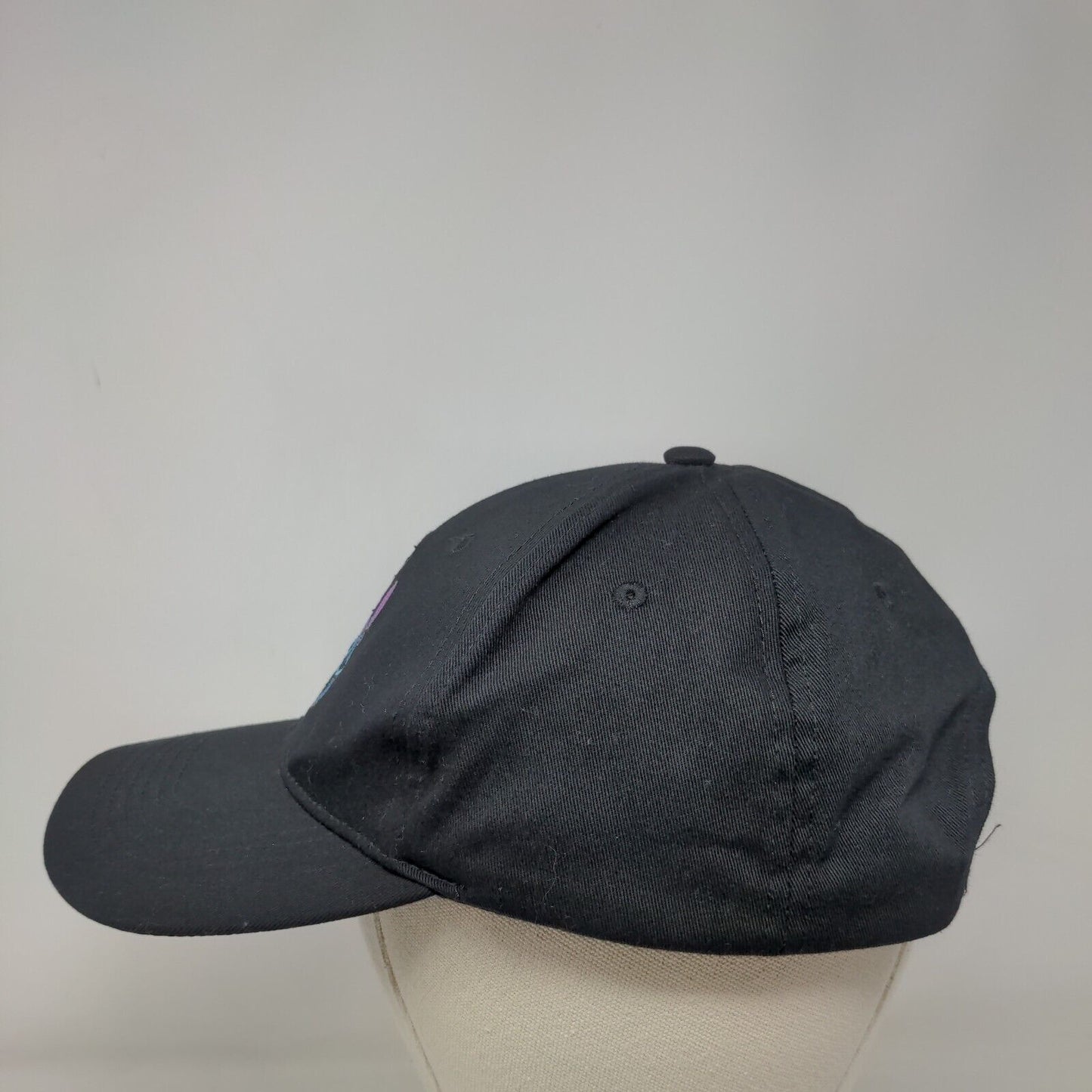 Lilo & Stitch Snapback Hat Black One Size Embroidered 6 Panel Disney