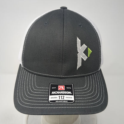 Keller Associates Logo Snapback Trucker Hat Gray One Size Mesh Back