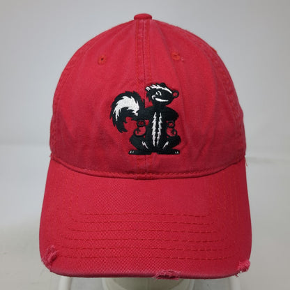 Otto Baseball Cap Red One Size Skunk Mascot Stinker Stores Boxer Embroidered Hat