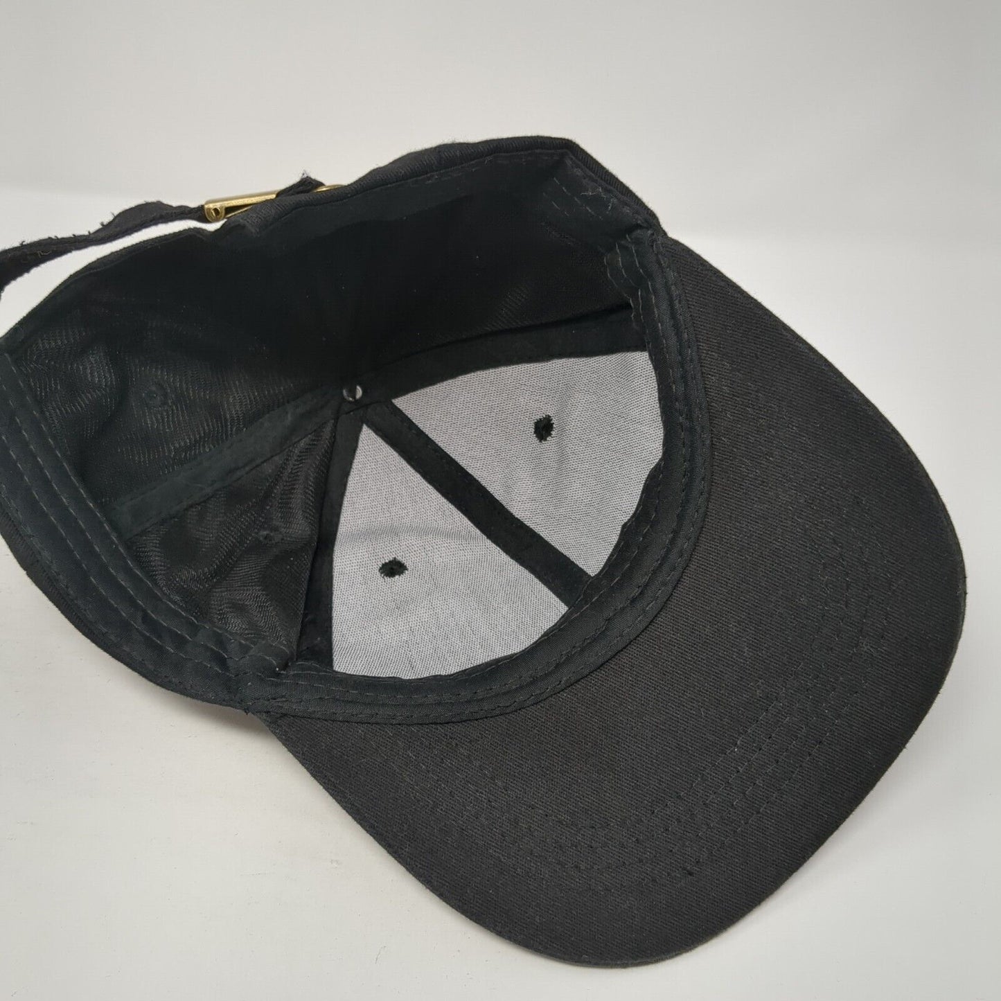 Panda Deadlift Slideback Hat Black One Size Adjustable Vent Holes