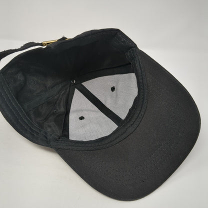 Panda Deadlift Slideback Hat Black One Size Adjustable Vent Holes