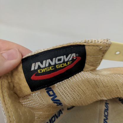 Innova Disc Golf Snapback Trucker Hat Blue One Size Adjustable Mesh Back