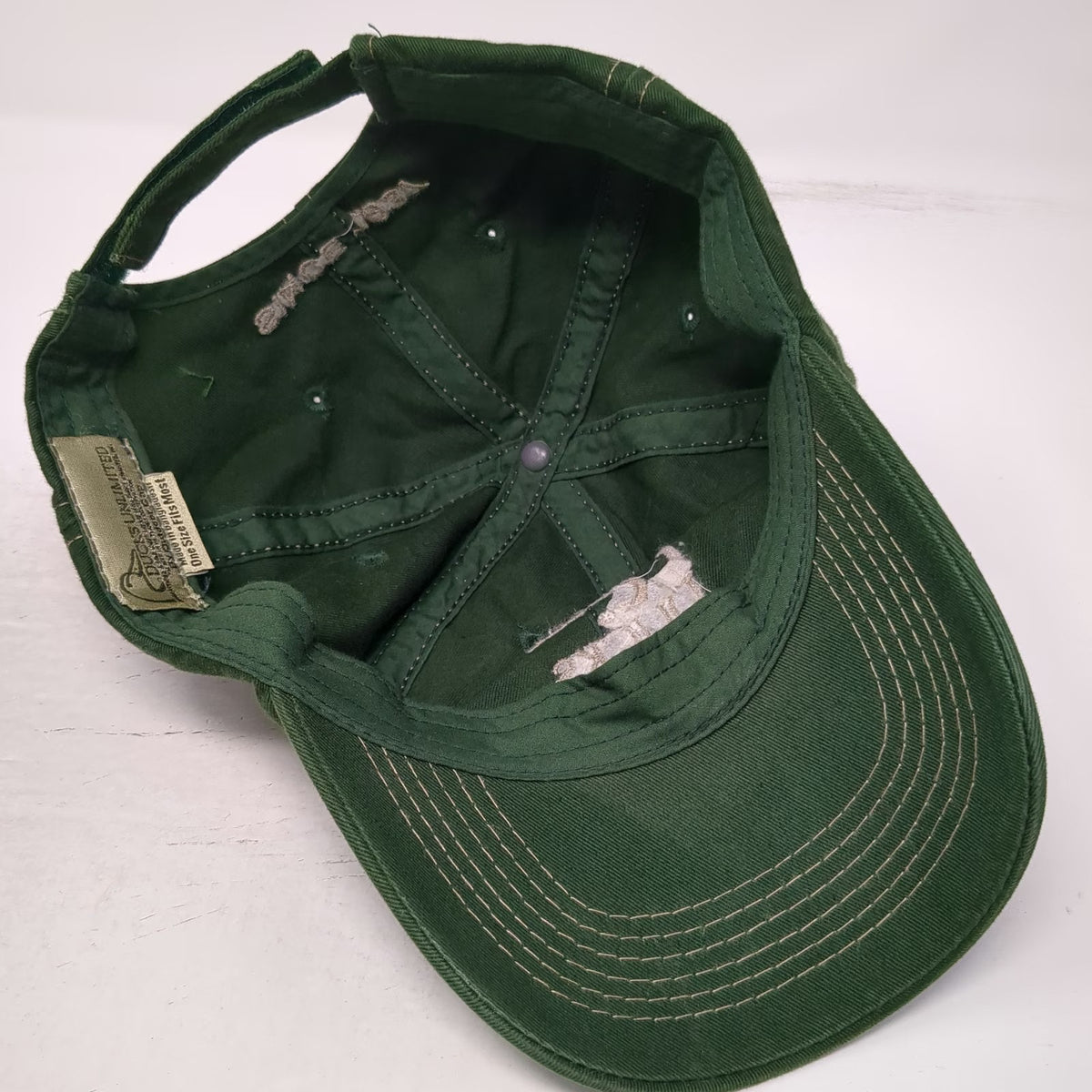 Ducks Unlimited Baseball Cap Green One Size Strapback Duck Logo Since 1937 Hat