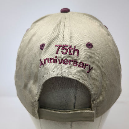 Otto Baseball Cap Beige Red One Size Owyhee Dam 75th Anniversary Strapback Hat