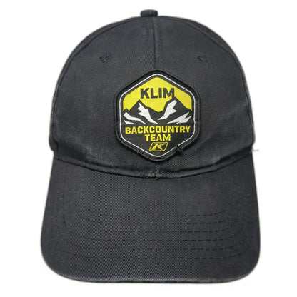 Klim Snapback Black One Size Hat Backcountry Team Mountain Patch Technical Gear