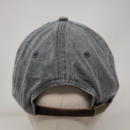 JPC Slideback Hat Gray One Size Adjustable Embroidered 6 Panel Adams