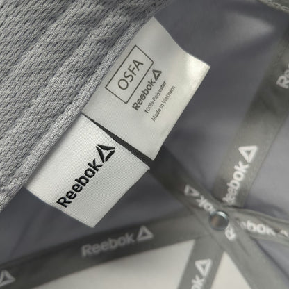 Reebok Baseball Cap Gray One Size Tonal Logo Performance Strapback Athletic Hat