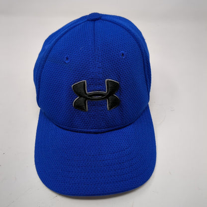 Under Armour Youth FItted Hat Blue XS/S Classic Fit Embroidered Polyester