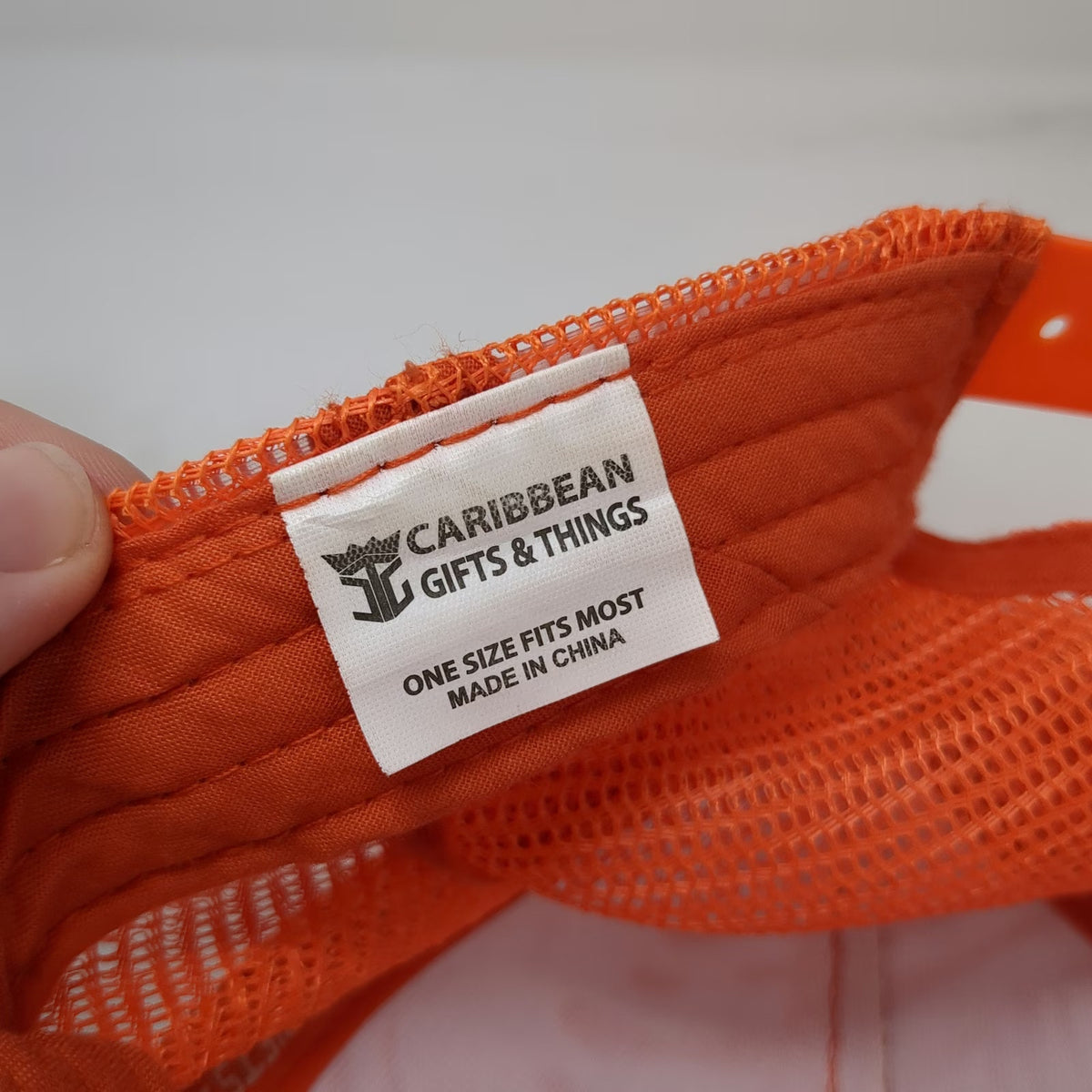 Caribbean Gifts & Things St Thomas US Virgin Islands Orange Trucker Hat One Size