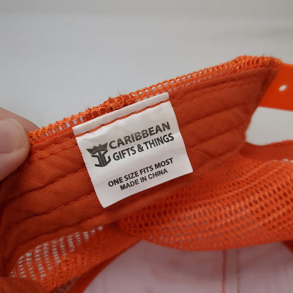 Caribbean Gifts & Things St Thomas US Virgin Islands Orange Trucker Hat One Size