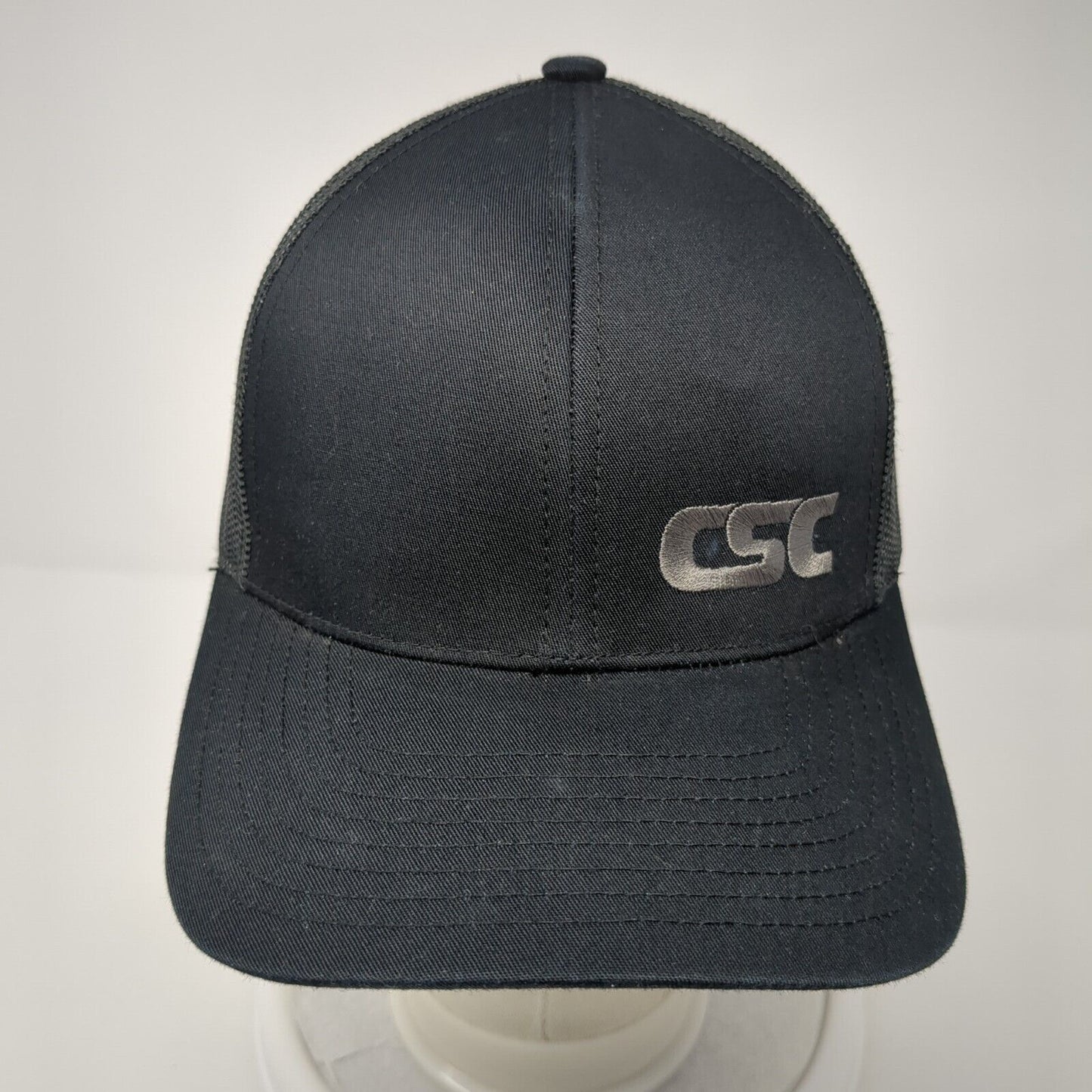 CSC Snapback Mesh Back Trucker Hat Black One Size Pacific Headwear