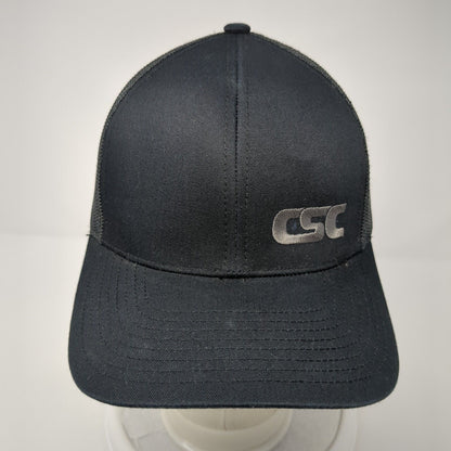 CSC Snapback Mesh Back Trucker Hat Black One Size Pacific Headwear