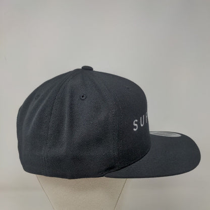 Suforia Snapback Hat Black One Size Embroidered Adjustable Yupoong