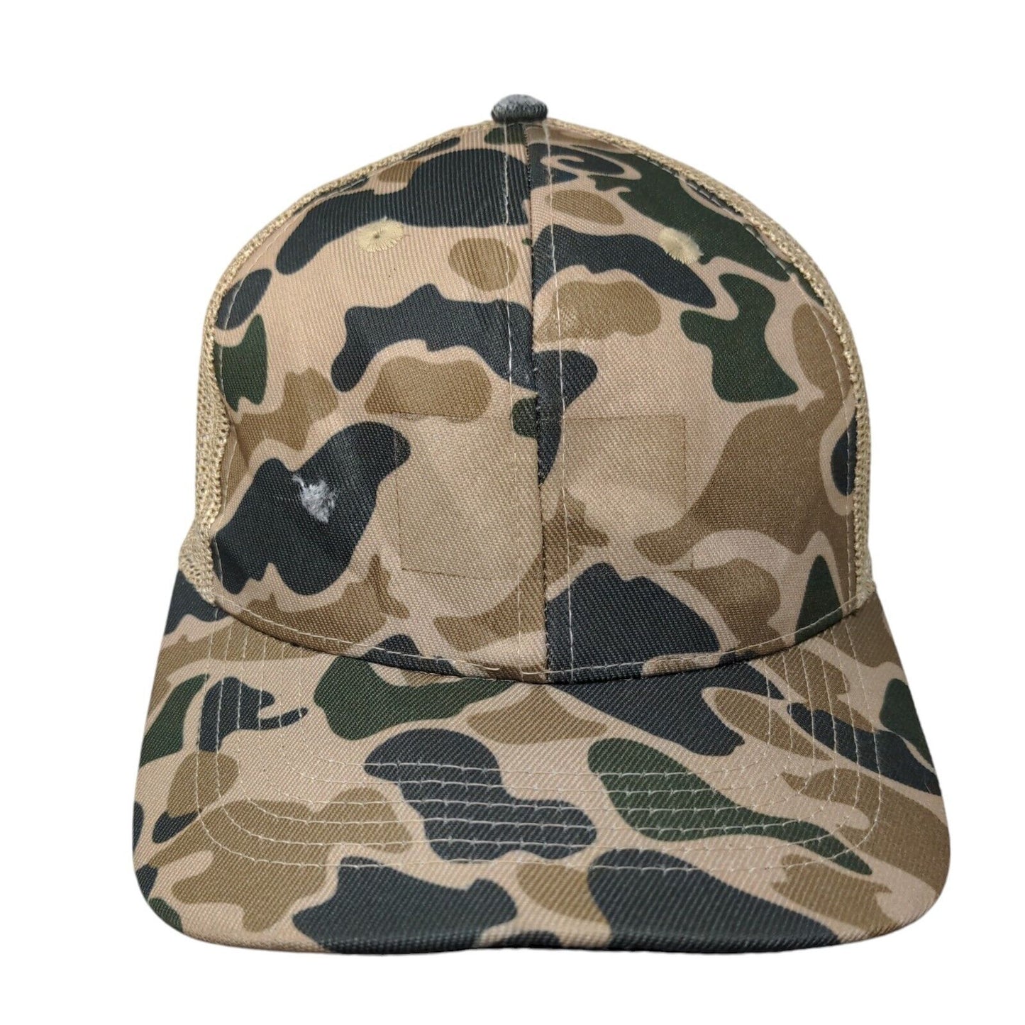 Riverbed Threads Snapback Mesh Back Trucker Hat Camouflage One Size