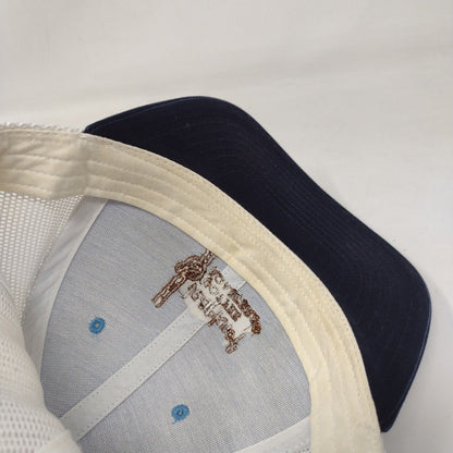 Leapknot Coffee Roasters Snapback Trucker Hat Blue One Size Mesh Back