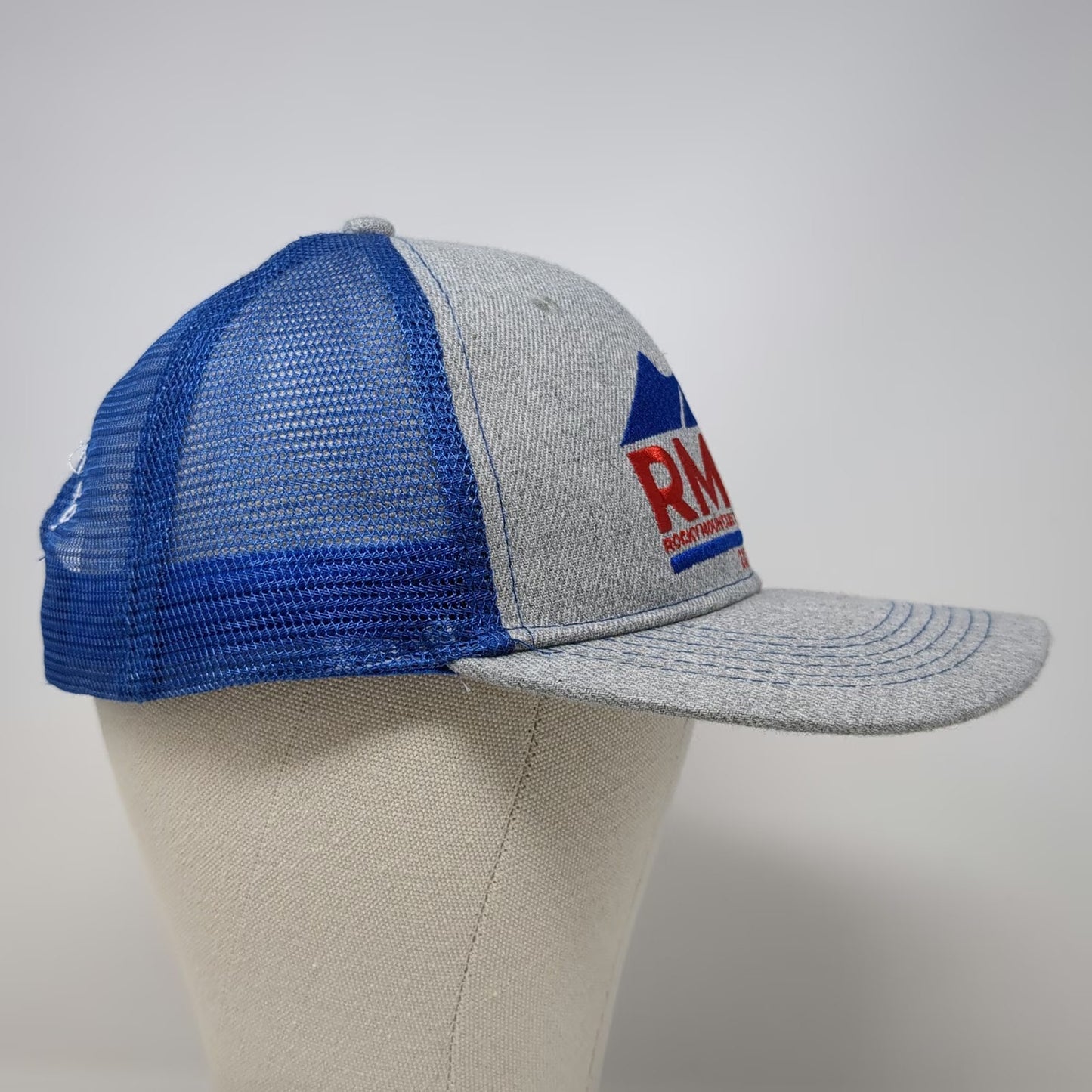 Knight Equipment Co Trucker Hat Gray Blue Red One Size RMLA Ski Lift 2024 Mtn