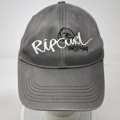 Rip Curl Baseball Cap Gray One Size Fitted Embroidered Logo Australia Surf Hat