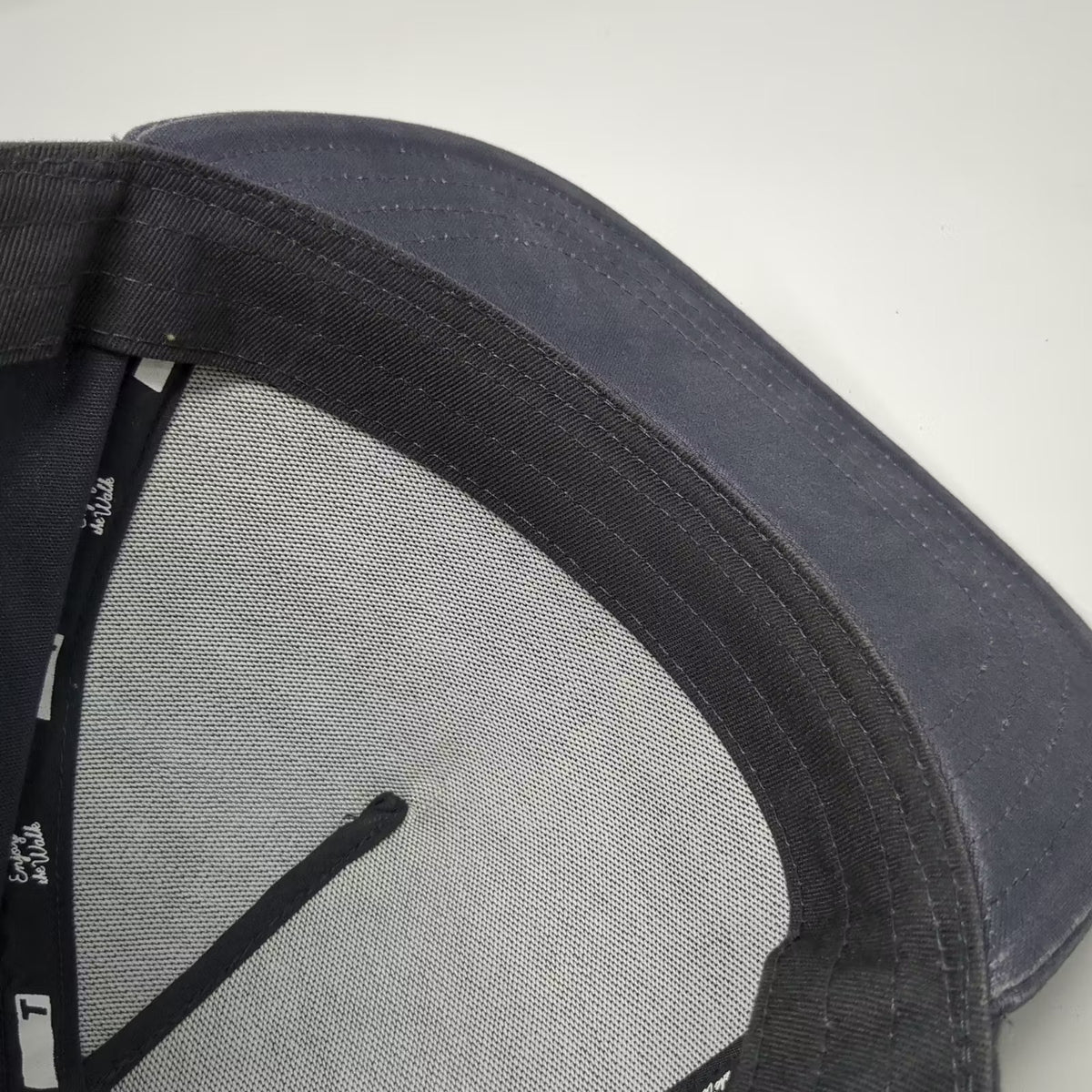 TRUE Linkswear 5 Panel Hat Gray One Size Skeleton Golfer Embroidered Snapback