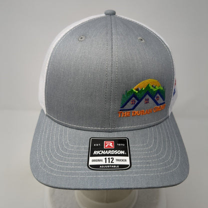 The Duran Group Snapback Mesh Back Trucker Hat Gray One Size Adjustable